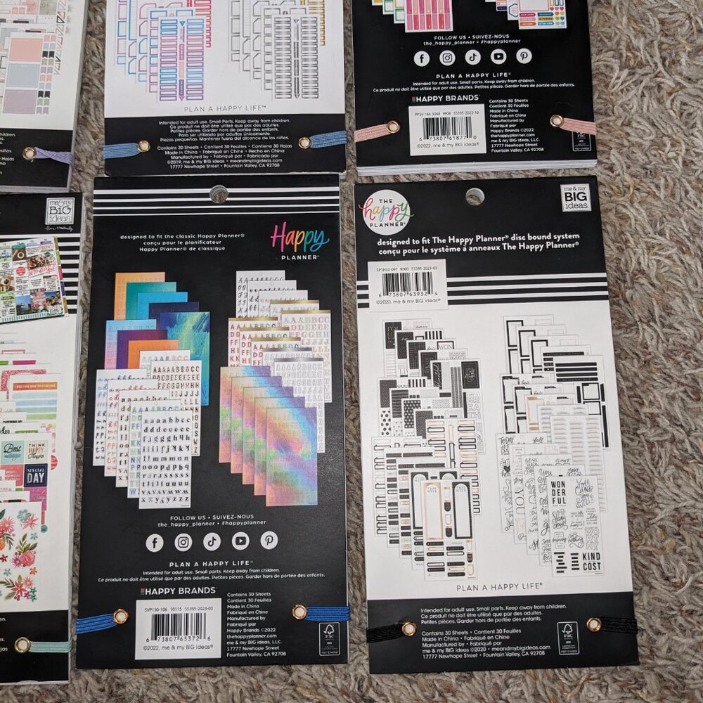 The Happy Planner Sticker Books - Set of 9 (New & Used) - Picture 11 of 11